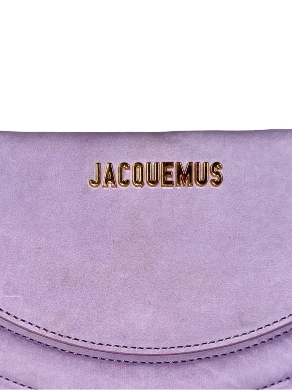 JACQUEMUS “LE SAC ROND” HANDBAG IN LAVENDER SUEDE - Picture 4 of 10